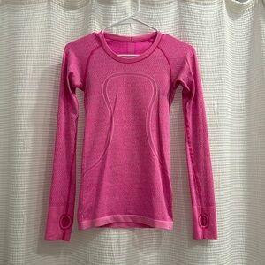 Hot Pink Lululemon Swiftly long sleeve